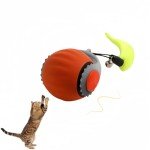 Interactive Rechargeable Rolling Cat Toy Ball (Orange)