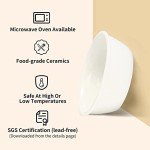 Elevated Ceramic Cat Bowls with Bamboo Stand