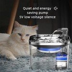 LKUWEE 2L Stainless Steel Pet Water Fountain