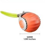 Interactive Rechargeable Rolling Cat Toy Ball (Orange)