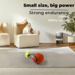 Interactive Rechargeable Rolling Cat Toy Ball (Orange)