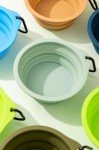 Portable Collapsible Silicone Dog Bowls with Clips