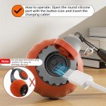 Interactive Rechargeable Rolling Cat Toy Ball (Orange)