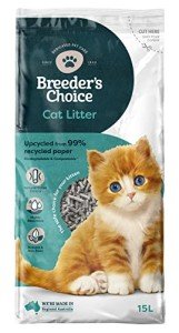 Breeders Choice 99% Recycled Paper Cat Litter 15L