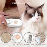 Aymxcls 3-in-1 Cat Grooming Steam Brush