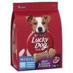 LUCKY DOG Mini Beef & Bacon Dog Treats 800g
