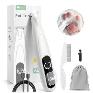 LED Dog Paw Trimmer - Quiet Cordless Grooming Kit