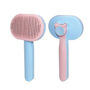 Self-Cleaning Cat Brush for Shedding and Grooming