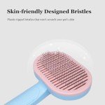 Self-Cleaning Cat Brush for Shedding and Grooming