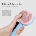 Self-Cleaning Cat Brush for Shedding and Grooming