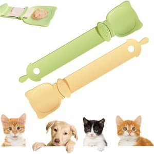 2 Pack Pet Food Spoons for Cats and Dogs