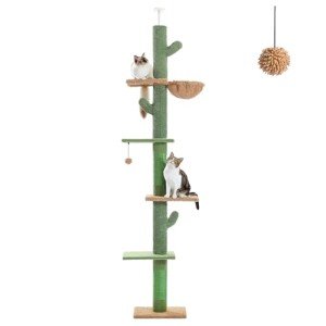 Cactus Cat Tree with Hammock – 9 Feet Tall