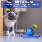 LUPAPA Interactive Feather Cat Ball Toy – Blue