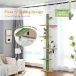 Cactus Cat Tree with Hammock – 9 Feet Tall