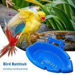 Hanging Bird Bath Tub for Budgies and Parrots