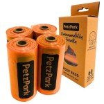 Biodegradable Leak-Proof Dog Poop Bags - 60 Count