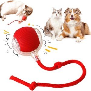 Interactive Motion-Activated Rolling Toy for Cats & Dogs