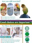 Automatic No Mess Bird Feeder and Water Dispenser