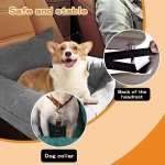 Portable Dog Booster Seat with Safety Belt & Pockets