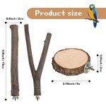 Natural Wood Bird Perches for Parrots and Birds