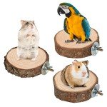 Natural Wood Bird Perches for Parrots and Birds
