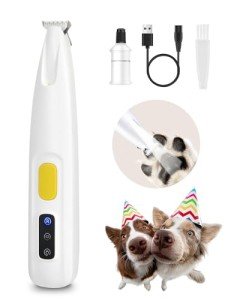 FURBONA Dog Paw Trimmer with LED Light