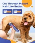 Quiet Cordless Clippers for Small Dogs - Blue