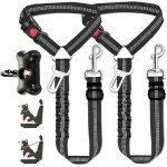 Adjustable 3-in-1 Dog Seat Belt Harness Set