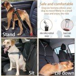 Adjustable 3-in-1 Dog Seat Belt Harness Set