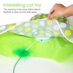 Rechargeable 360° Interactive Cat Toy with Feathers