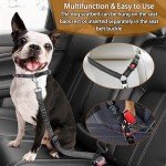 Adjustable 3-in-1 Dog Seat Belt Harness Set