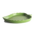 Abu Pet Small Green Leaf Shaped Dish Bowl