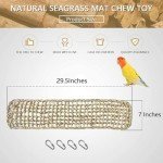 Seagrass Hammock for Birds with Climbing Ropes