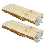 Niteangel Wooden Bird Perch Platform (2 Pack)