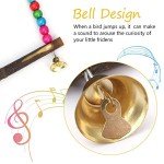 Colorful Wooden Bird Swing for Budgies