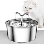 Keimi 3.2L Stainless Steel Cat Water Fountain