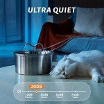 Keimi 3.2L Stainless Steel Cat Water Fountain