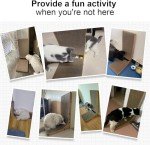 FUKUMARU Wall-Mounted Cat Scratcher with Toy