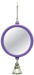 Interactive Round Bird Mirror with Bell, 7.7cm
