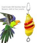 Bird Cage Feeder Skewer for Parrots & Budgies