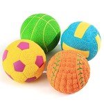 Squeaky Dog Balls - 4 Pack Fetch Toys