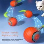 Interactive Automatic Cat Toy Ball with Plush Tail