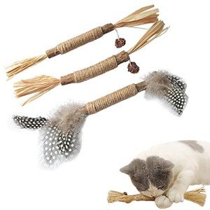 3-Pack Catnip Chew Stick Toys for Cats