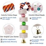 Unibene Parrot Chewing Toy with Calcium Block – 2 Pack