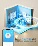 Oneisall WiFi Automatic Cat Feeder for Two Cats