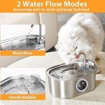OMIPAWZ 3.2L Automatic Stainless Steel Cat Water Fountain