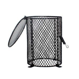 Pet Reptile Heat Lamp Mesh Cover - Black