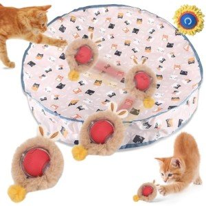 Interactive Automatic Cat Toy Rolling Ball Set