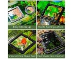 Floating Fish Feeding Rings with Suction Cups - 2 Pack