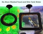Floating Fish Feeding Rings with Suction Cups - 2 Pack